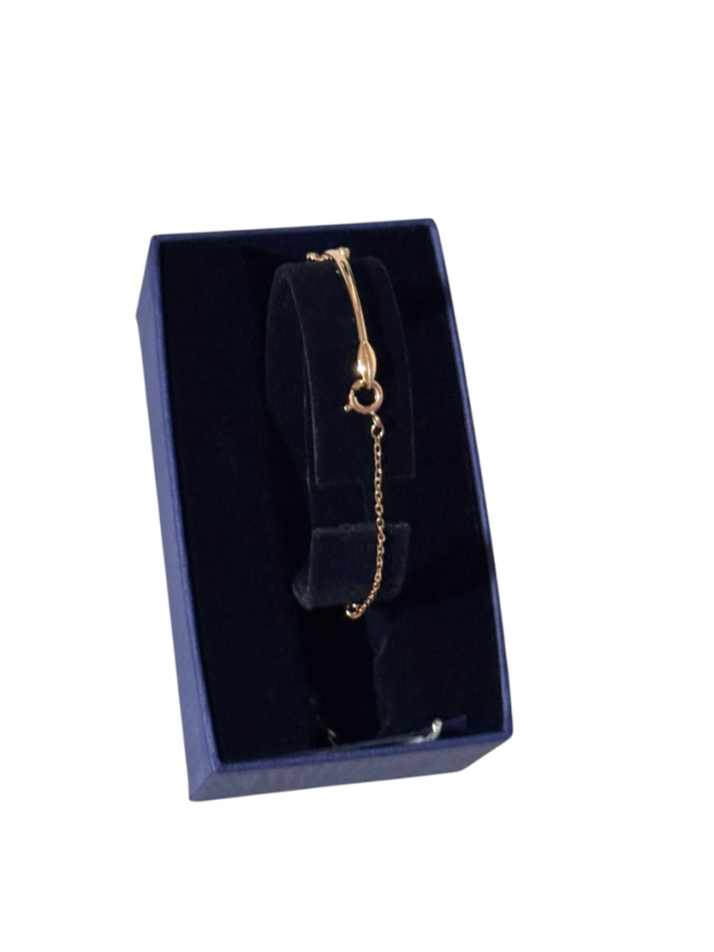 New Rose Gold and Crystal Bangle, "Mayfly" design authentic crystal with box - Picture 8 of 13